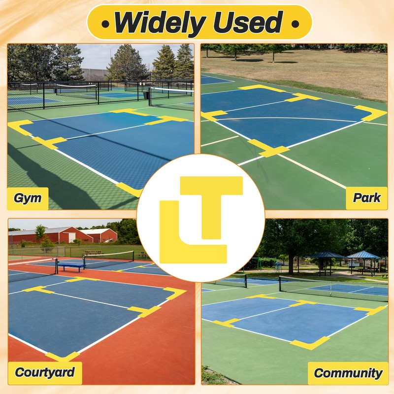 Anglekai 12P Pickleball Court Marking, Throw Down Pickleball Court Line
