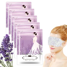 Heated Eye Mask, 5 Pack Self Heating Eye Mask, Lavender Steam Eye Mask, Warming Hot Moist Eye Mask for Men and Women Relieve Eye Fatigue