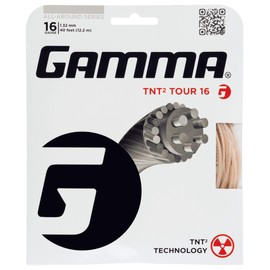 Gamma TNT2 Tour 16G Tennis String, Natural