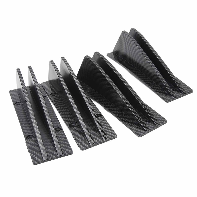 4PCS Car Rear Lower Spoiler Sporty Universal Rear Bumper Chassis