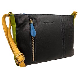 Rowallan Of Scotland Medium Soft Leather Structured Multi Colour Crossbody Bag 2625