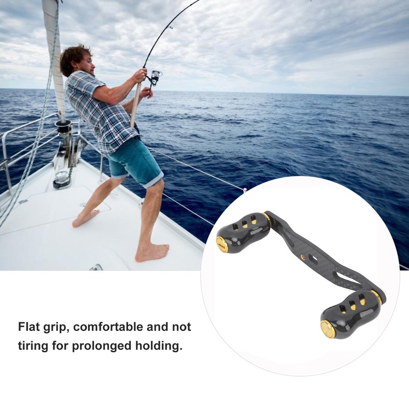 Fishing Reel Handle Carbon Fiber Double Handle Baitcasting Reel Rocker