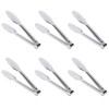 6.85 Inch Stainless Steel Serving Tongs, Metal Kitchen Tongs, Mini