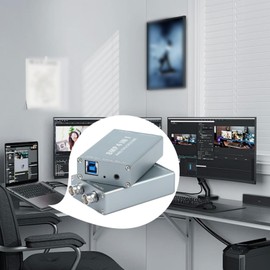 8MP 4-in-1 Video Capture Card,TVI AHD CVBS CVI to USB 2.0 Capture Device,1080P Converter for Streaming Recording Windows,Linux