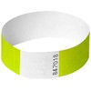 Neon Yellow Tyvek Wristbands, Plain, 100 Pack, Paper Like for
