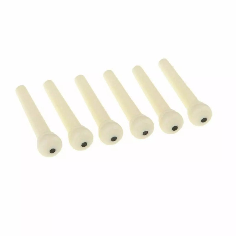 Unbranded Pack of 6 Acoustic Guitar Bridge Pins Plastic String