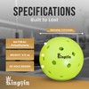 Kingpin Pickleball Balls – Precision-Engineered 2.9-Inch Diameter, Durable Polyethylene, Consistent