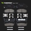 TOSTMOLT New 8pcs Complete Front+Rear Super Quiet Shimmed Slotted Ceramic