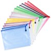TUPARKA Pack of 14 Document Wallets A5 Plastic Zip Wallets