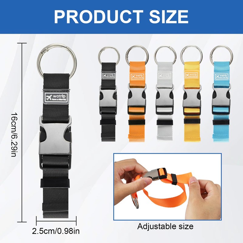 OQXEJPHFN 5 Pcs Luggage Connector Straps, Add a Bag Luggage
