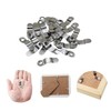 100PCS Metal Picture Frame Turn Buttons with Screws,Durable Picture Frame
