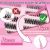 Wosheer Pestañas Postizas Autoadhesivas Sin Pegamento 10-16mm longitud mixta curva
