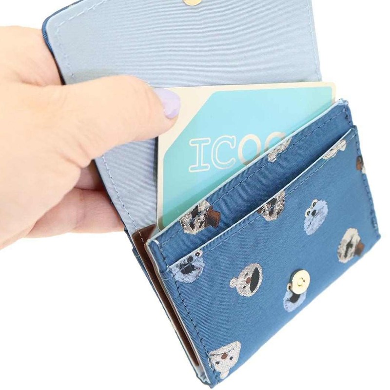 Puppet Sunsun Jacquard Card Case All-Over Pattern