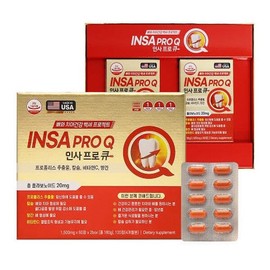 인사프로큐 120정 (60정 x 2박스) / 칼슘 프로폴리스 함유 치아 잇몸 건강 Insa Pro-Q 120 Tablets (60 Tablets x 2 Boxes) / Calcium Propolis for Oral and Gum Health