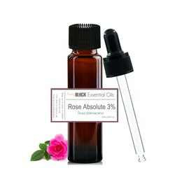 purelyBlack Rose Oil For Face Skin Care 10mL - Rose Essential Oil 3% Diluted With Jojoba Oil