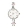 Follow fragola N00424S-4 SV Women's Flower Point Bracelet Watch, Silver,