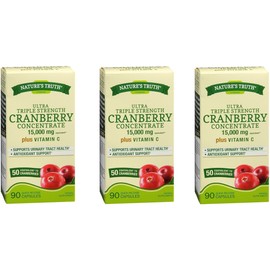 Nature's Truth Triple Strength Cranberry Concentrate Capsules 90ct (3 Pack)