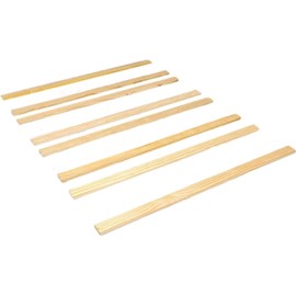 CC KITS Bed Slats for Twin, Full, Queen & King Sizes - Bed Slat Under Mattress Support - Bunkie Board - Box Spring & Mattress Platform Foundation Replacement - Set of 8 Slats (Full - 53.75")