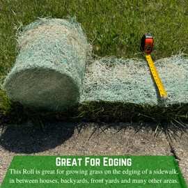 Erosion Control Edging Roll - 1' x 112.5' - Green Erosion Control Blanket Landscape Roll, Erosion Control Blanket, Grass Pro, Landscaping Roll (1 Pack)