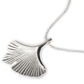 Jiulory Gold Silver Ginkgo Leaf Pendant Necklace - Elegant Women's Long Sweater Chain Statement Jewelry - Fashion Gift for Her, Gold Plated