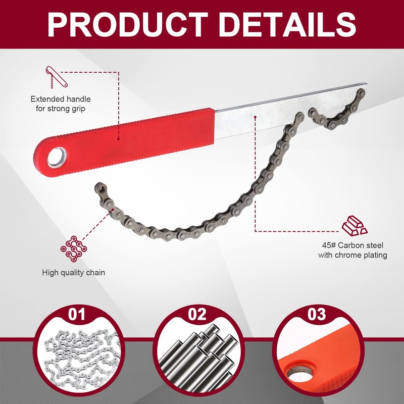 Sternstunde Bicycle Chain Whip - with Cassette Lock Ring Tool