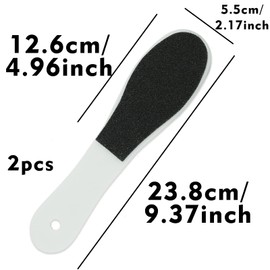 2 Pieces Double-Sided Foot File Foot Rasp File Dead Skin Remover Foot Scrubber Hard Skin Remover Foot Care for Wet and Dry Cracked Feet
