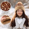 Mumucove 4 Pcs Winter Beanie with Pom Pom Women Sequin