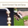 Garden Hose Adapter, Brass Quick Coupling 1/2 Inch Hose Coupling