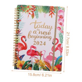 FUNOMOCYA Efficient Study Planner Academic Appointment Notepad Daily Schedule Organizer Lightweight Portable Plan Pad for Home Work and School