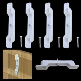fallingstar 2 Sets (4 clips) False Front Connector False Front Cabinet Clips 4 1/2 Openin