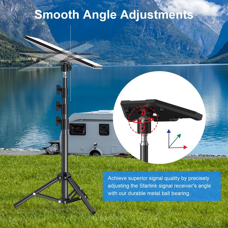 Starlink Mini Tripod Mount with Plate Connector and 1/4" Threaded