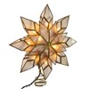 Kurt Adler 8.5-Inch Capiz Star Tree Topper with 10 Clear