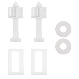 Homoyoyo 6 Piezas Pernos De La Taza Del Inodoro Pernos Del Asiento Del Inodoro Pernos De Asiento De Inodoro De Repuesto Baño Herramientas De Reparación Equipo Tornillo Carga Superior