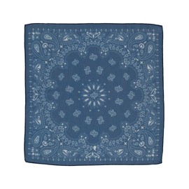 Giorgio Rimaldi Bandana with Paisley Mauster – 55 x 55 cm Size – Bandana for Men and Women – Velour Scarf Perfect for Any Season, red, Unit size