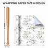 WRAPLULU Floral Wedding Wrapping Paper Roll - 17.5 Inches *