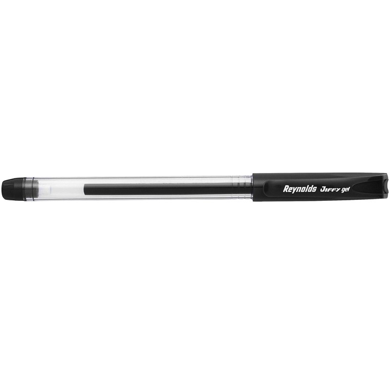 Reynolds Jiffy 0.5mm Needle Point Gel Pens Black Ink -