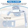 Stake Bed Latches Bracket Set, Straight Side Gate Latch for