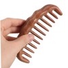 Handmade Wooden Wide Tooth Comb Natural Scalp for Men for