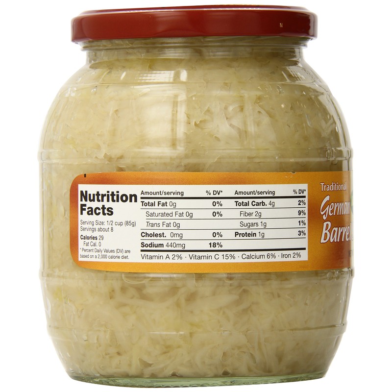 Gundelsheim Barrel Sauerkraut Vegetable Relish, 28.5 Ounce