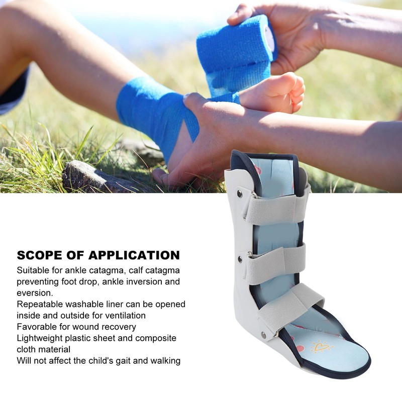 Kids Ankle Brace Comfortable Breathable Adjustable Child Walking Boot for