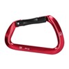 D shape Carabiner Climbing Buckle 25KN Lateral Tension Straight Opening