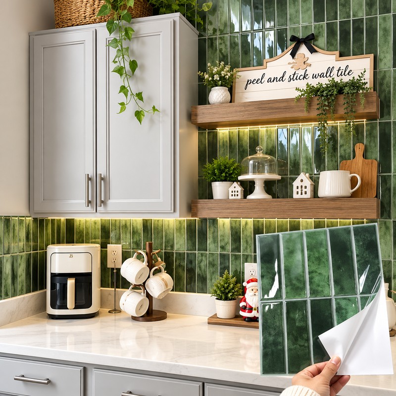 Peel and Stick Backsplash Tiles for Kitchen Walls – Self-Adhesive
