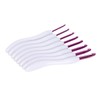 8pcs Crochet Hooks Curved Soft Handle Comfortable Portable Knitting Tool