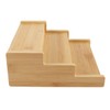 Enwye Spice Rack 3-Tier Bamboo Wood Shelf, Kitchen Organizer for