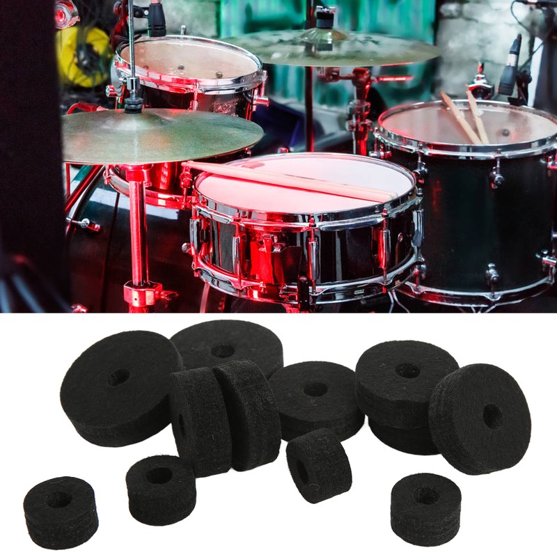 21Pcs Cymbal Replacement Accessories Felts Sleeves Wing Nuts Washers for