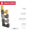 Gedotec Tetris Coat Hook | 1 Piece - Hat Hook