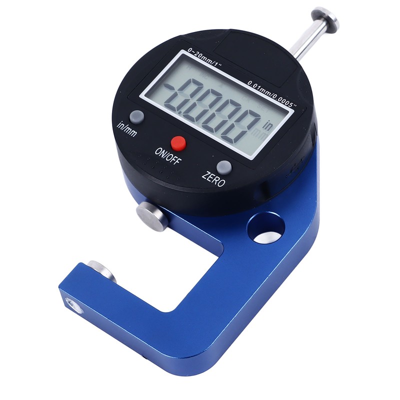Electronic Thickness Meter 0.0005in Resolution High Accuracy Portable Digital Thickness