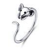 Rockyu Men's Ring, 925 Silver, Children's Year, Zodiac Sign, Design,