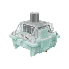 Gateron Jade Series 3.0 Silver Keyboard Switches,Linear 3-Pin 45gf 22mm Dual-Stage Spring Pre-lubed Switches for MX Mechanical Keyboard(Silver,90Pcs)