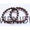 EUMENIDES Magnetic Hematite Bracelet，Magnetic Bracelet，8/10MM，Eliminate Static Electricity,(Red Circle+Magnet, 10MM)